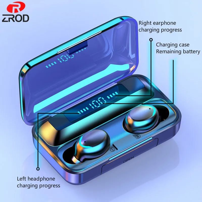 TWS 5 0 Bluetooth наушники сенсорные беспроводные с микрофоном спортивные беговые
