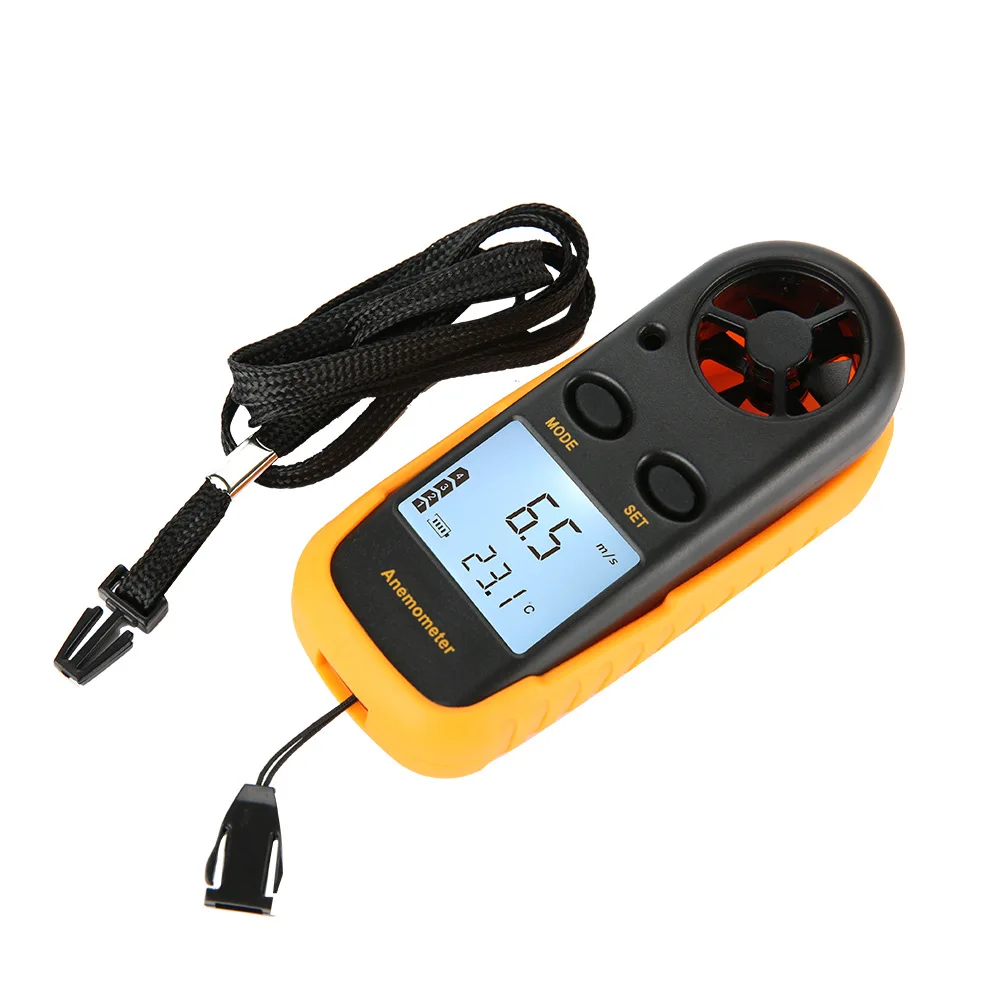 

Mini Digital Anemometer LCD Handheld Air Flow Tester Wind Speed Meter Measuring Temperature Gauge