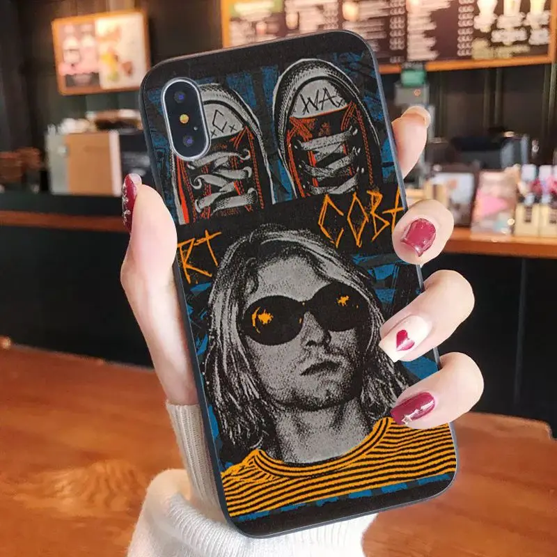 NBDRUICAI Nirvana Kurt Cobain ТПУ Мягкий силиконовый чехол для телефона iPhone 11 pro XS MAX 8 7 6 6S Plus X 5 5S