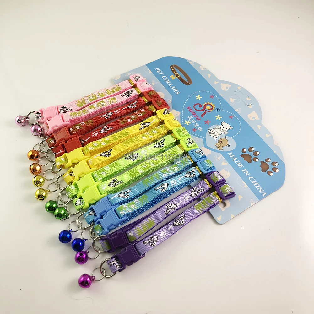 Нейлоновый ошейник для домашних животных 72 шт./лот нейлоновый собак щенков кошек