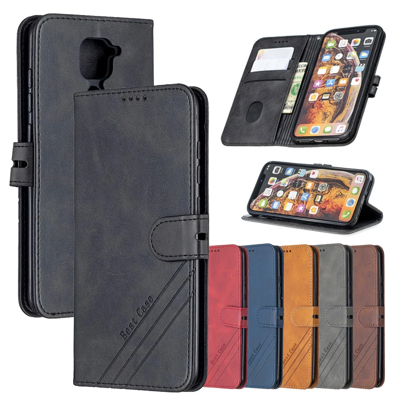 

Leather Flip Note9 s Case on For Xiaomi Redmi Note 9 Pro 9S Max 9A 9C Redmi9 A C 9Prime Coque Magnetic Stand Wallet Phone Cover