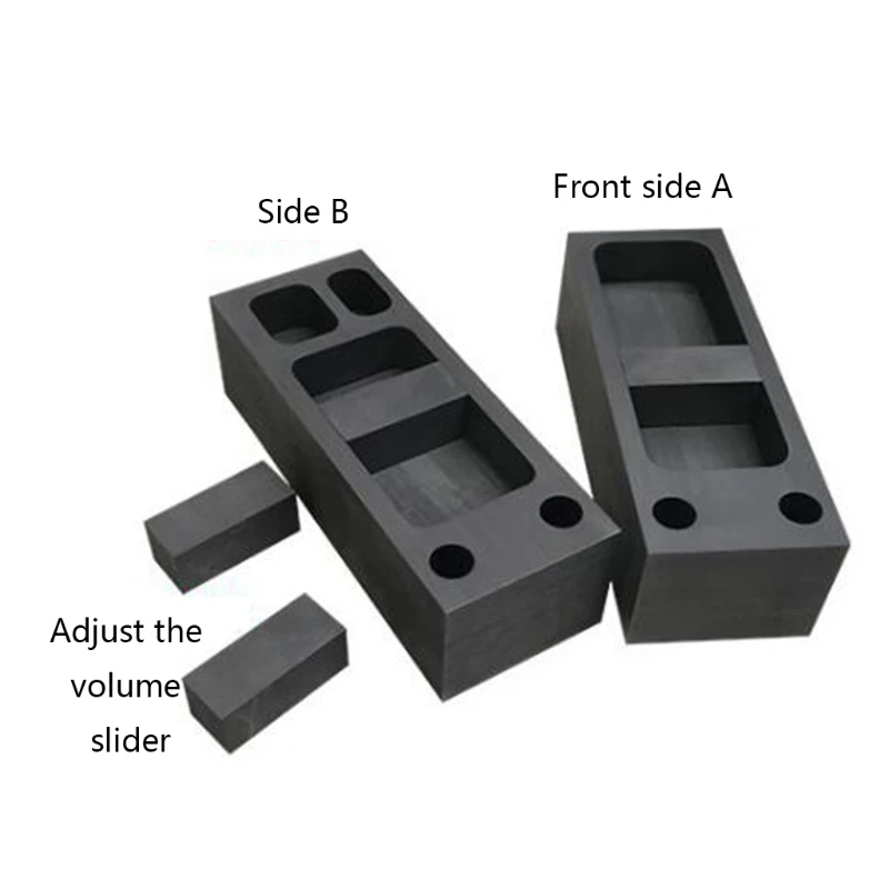 

X7AF Professional Pure Graphite Ingot Casting Mold Mould Crucible for Gold Silver Melting Casting Refining Jewelry Making Tool