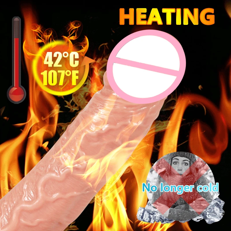 Беспроводной Телескопический Отопление большой фаллоимитатор вибратор