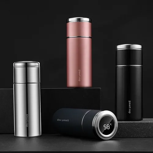 

New Smart Thermos Bottle Tea and Water Separation Vacuum Flask Double Wall Stainless Steel Water Bottle Thermos Cup 320ml/420ml