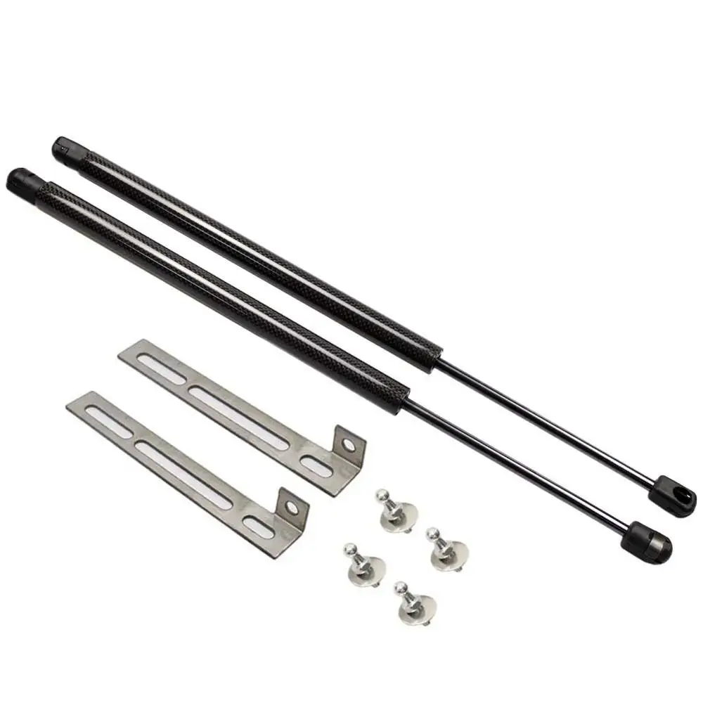 black carbon fiber Для SEAT Leon MK3 2012- шрифт капота модифицирует газовые стойки из углеродного волокна поддержка подъема Амортизатор аксессуары для амортизаторов амортизатор - Цвет: black carbon fiber