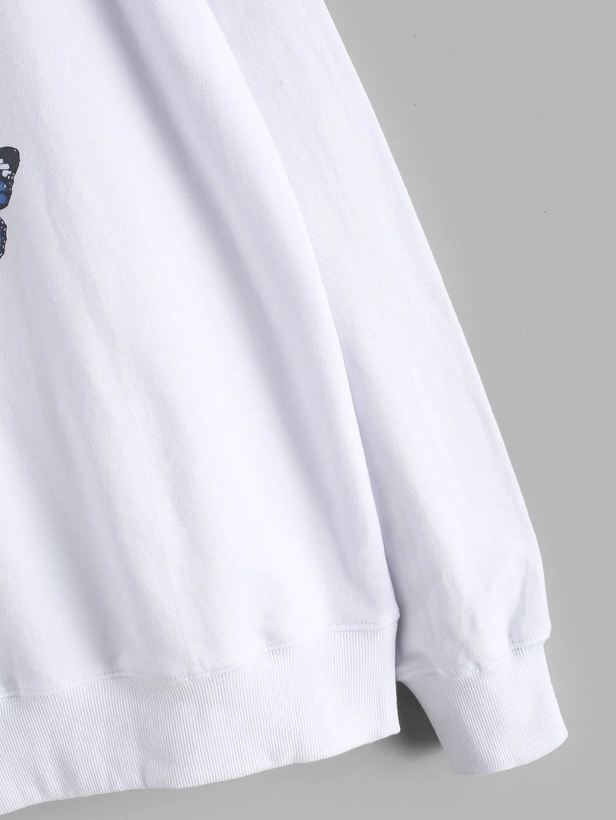 

ZAFUL Butterfly Printing Sweatshirts Harajuku O-Neck Long Sleeve Hoodie Women Pullover Casual Loose Tops Sweats Winter Warm