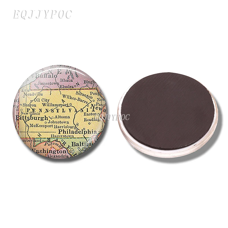PACK OF 3 Магнит на холодильник Arizona Idaho Colorado Tahiti Австралия Перт Дания карта 30 мм магниты на холодильник наклейки на холодильник домашний декор - Цвет: PACK OF 3