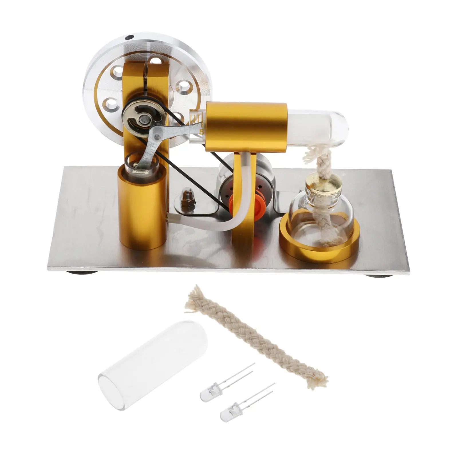 

Creative Stirling Engine Generator Steam Physics Science Toy with Bulb