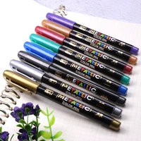 8colors set metalli paint marker pen art marker pen mark write stationery student office school supplies calligraphy pe
