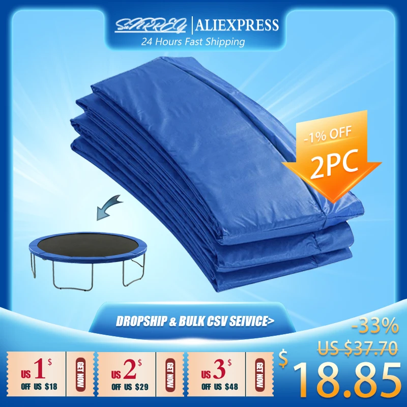 Лидер продаж круглый батут замена Безопасность коврик слезоточивый края крышки