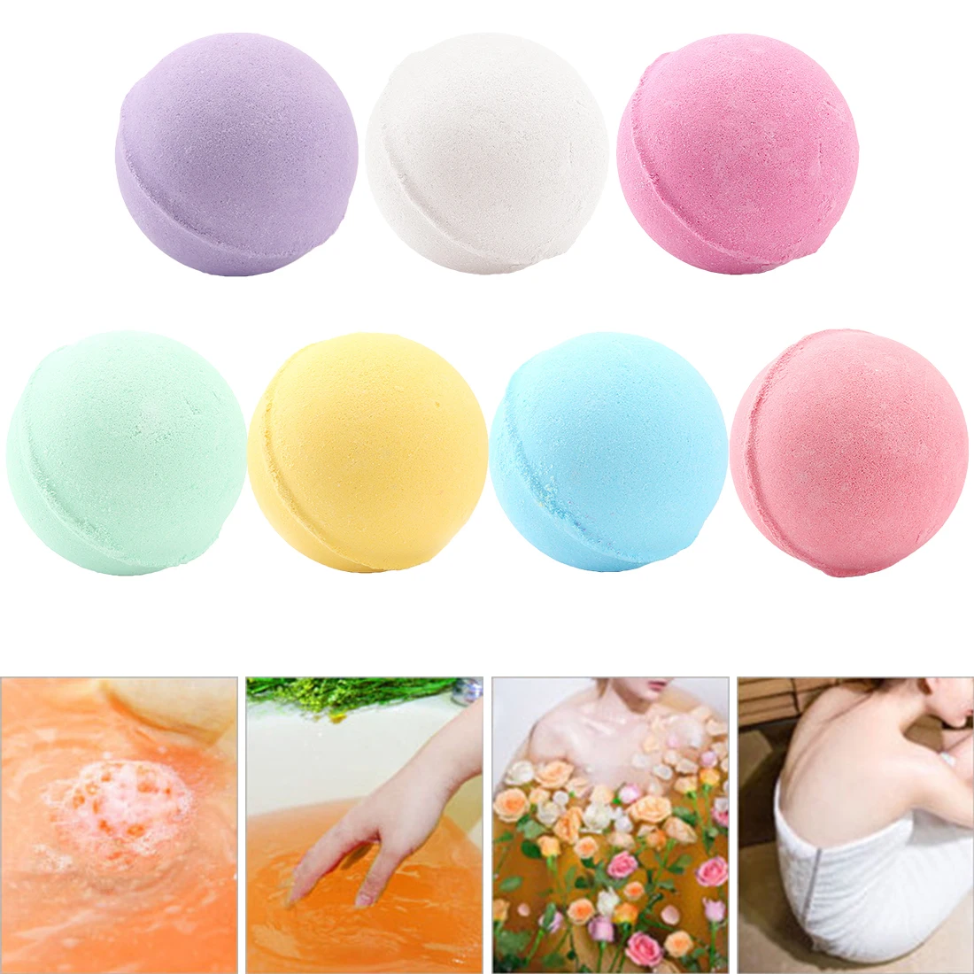 

5pcs Bath Salt Ball 10g/20g Body Skin Whitening Ease Stress Relax Natural Bubble Shower Bombs Body Cleaning Ball Bath Salt