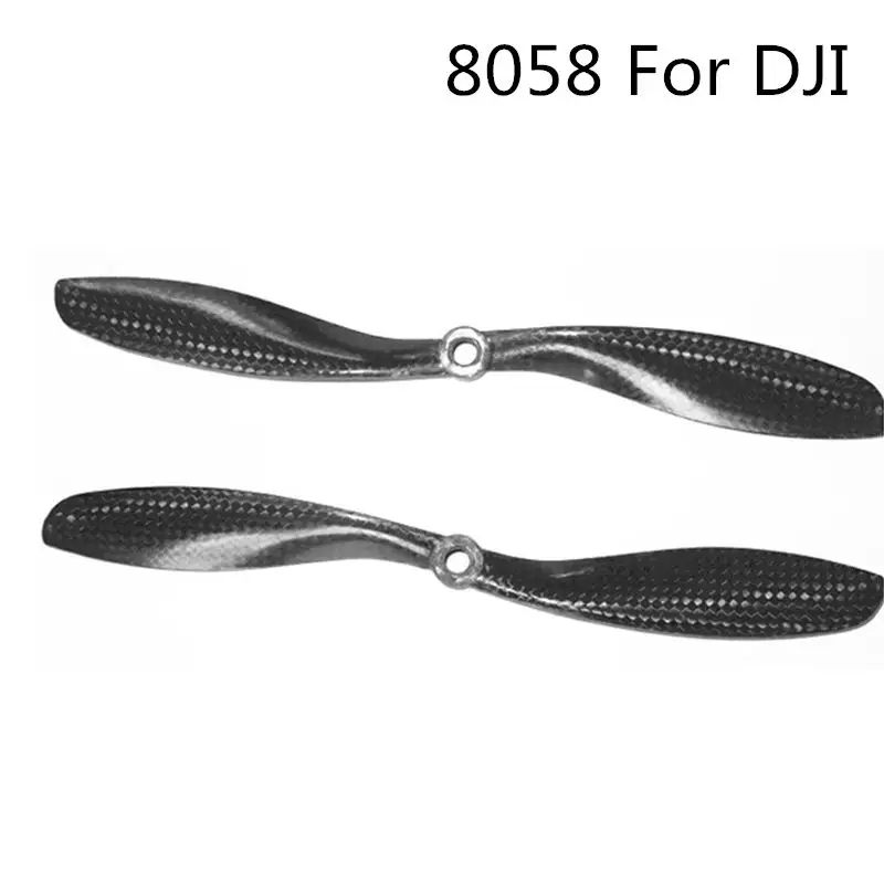 1 Pairs 8.0x5.8 8" 3K Carbon Fiber Propeller CW CCW 8058 CF Props Propellers for DJI Motor Model Drone Accessory Игрушки и хобби