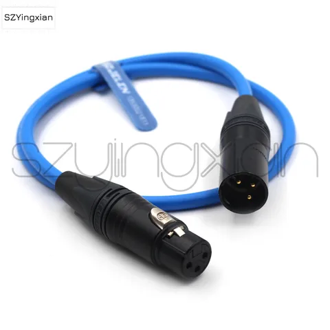 Аудиокабель XLR3 Pin Male to XLR3 Pin Female, используемый для записывающего оборудования, конденсаторных микрофонов. Радиооборудование XLR