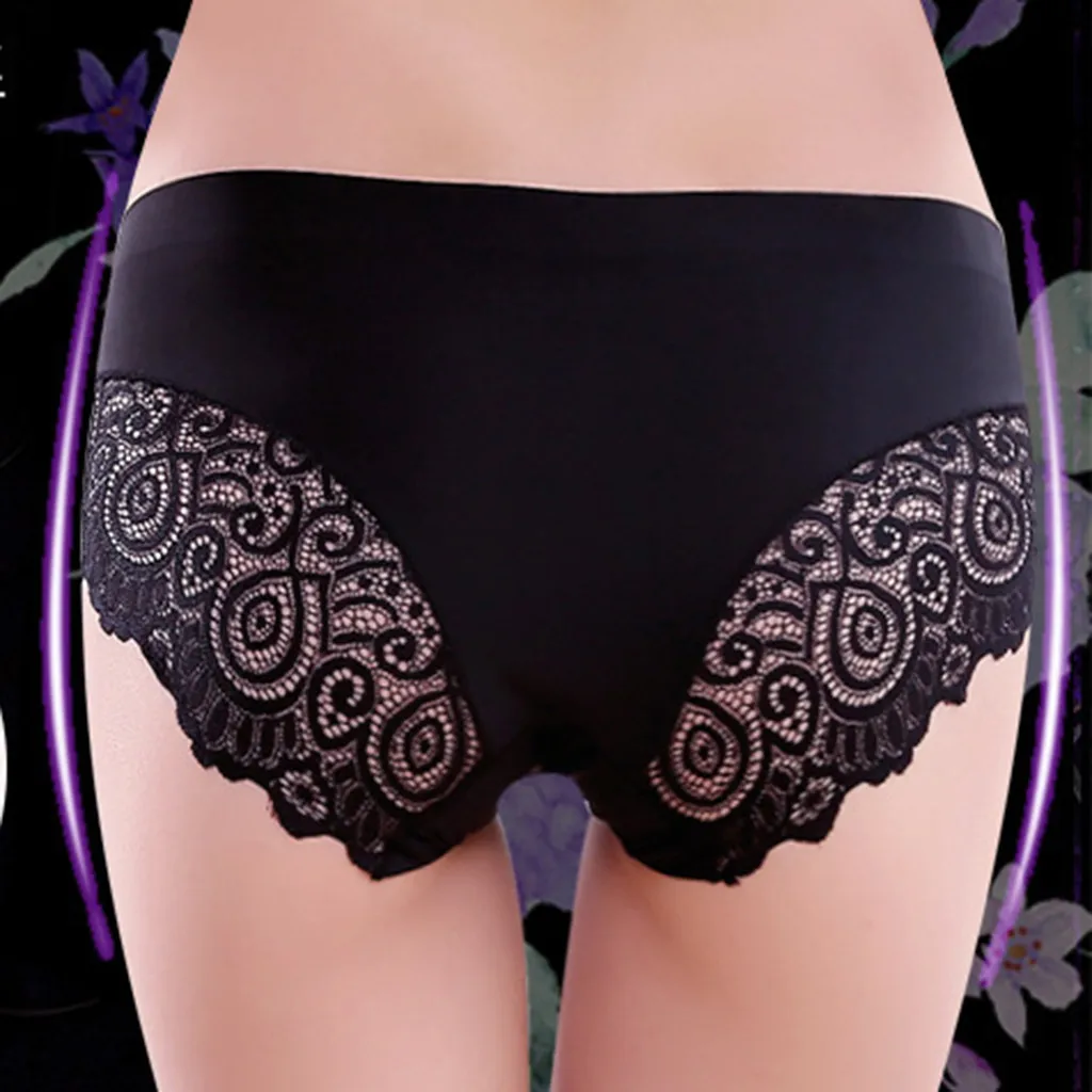 Женские однотонные кружевные трусы плавки Новое Сексуальное нижнее белье из