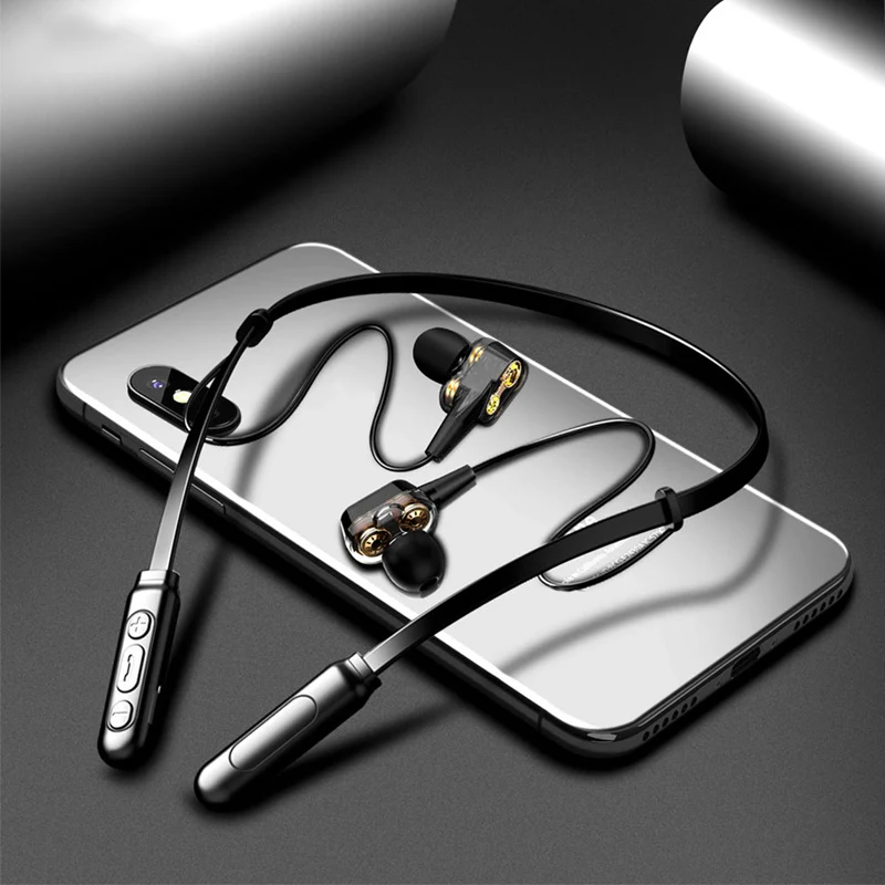 Беспроводные наушники Спортивная гарнитура проводные Bluetooth четыре блока привод