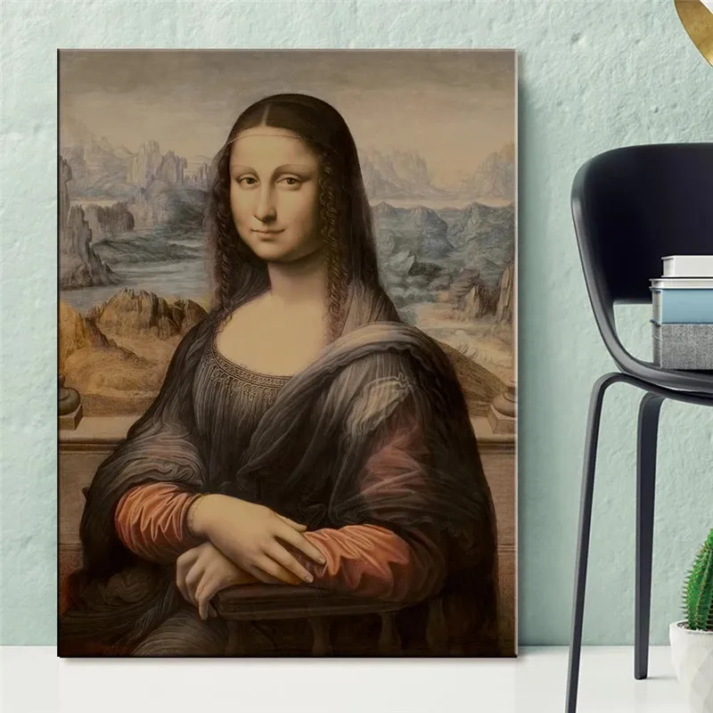 Настенная картина Мона Лиза Репродукция Леонардо да Винчи знаменитый дом