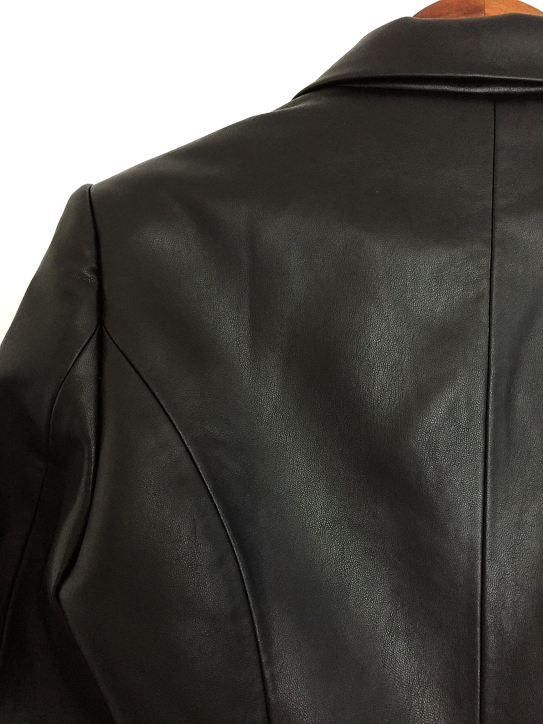 

Bevenccel 2020 Stylish Designer Blazer for Women Winter Autumn Faux Leather Blazer Outer Coat Jacket