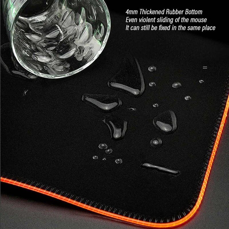 

Anime RGB Monster Hunter Mouse Pad Gamer Desktop MHW Mousepad LED Gaming Mause Mat for PC Desk Support DIY