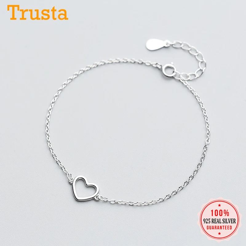 Trustdavis, Настоящее серебро 925 пробы, синтез жемчуга, цепочка змеи 16,5 см, браслеты для подростков, женщин, девушек, ювелирные изделия DA288