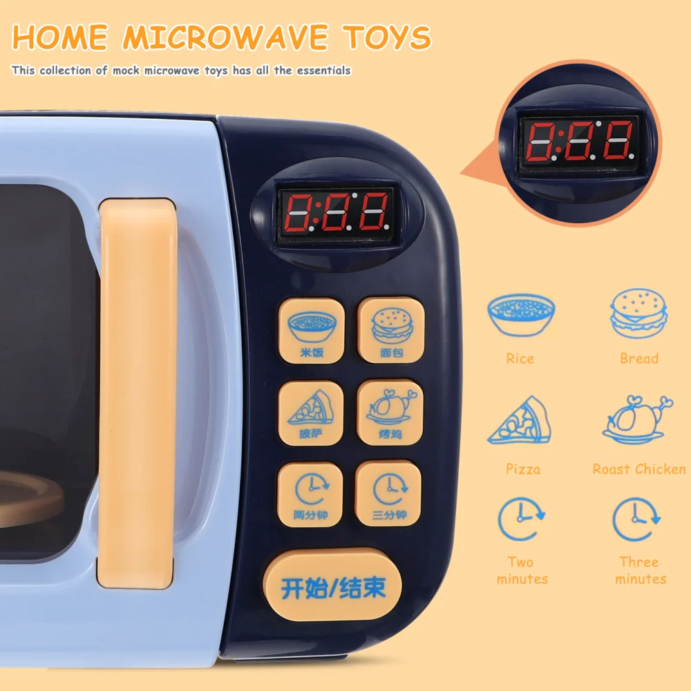 

1 Set/13pcs Microwave Oven Role Play Kids Kitchen Utensils