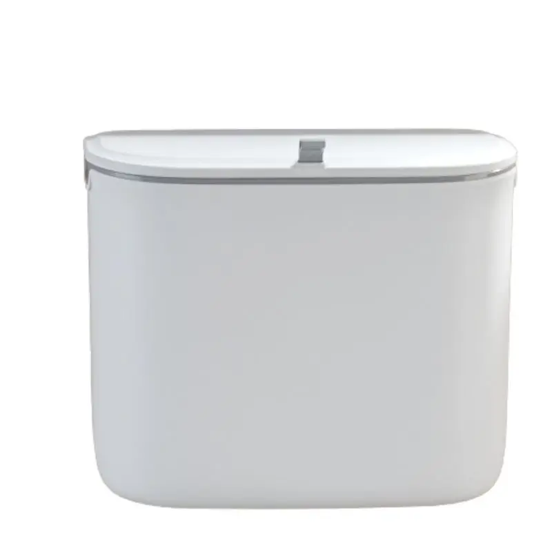 

Пластиковый контейнер для мусора для кухни, дизайн крышки, мусорные баки для ванной комнаты, сортировка 7 л, настенный контейнер, кухонные то...
