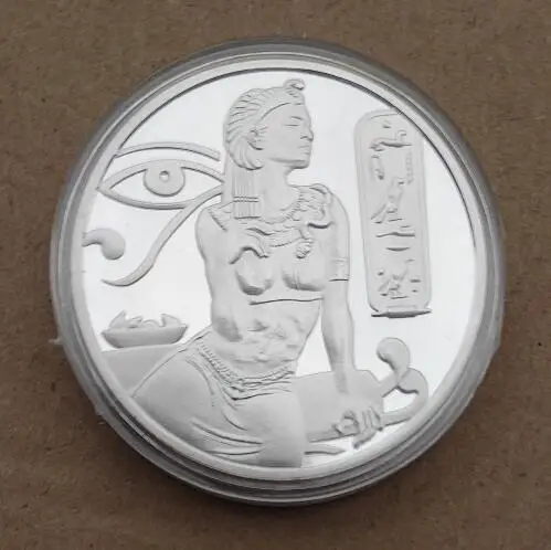 40 мм царица Клеопатра Египта сувенир монета медаль Африка серебро | Дом и сад