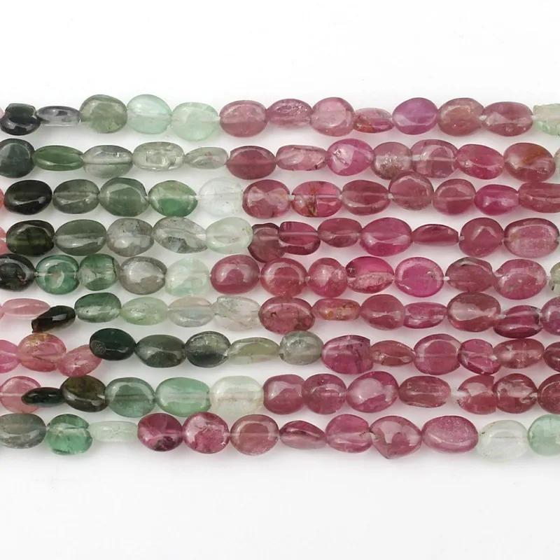 Бусины из натурального камня 3-4 мм Красочные нерегулярные турмалиновые каменные