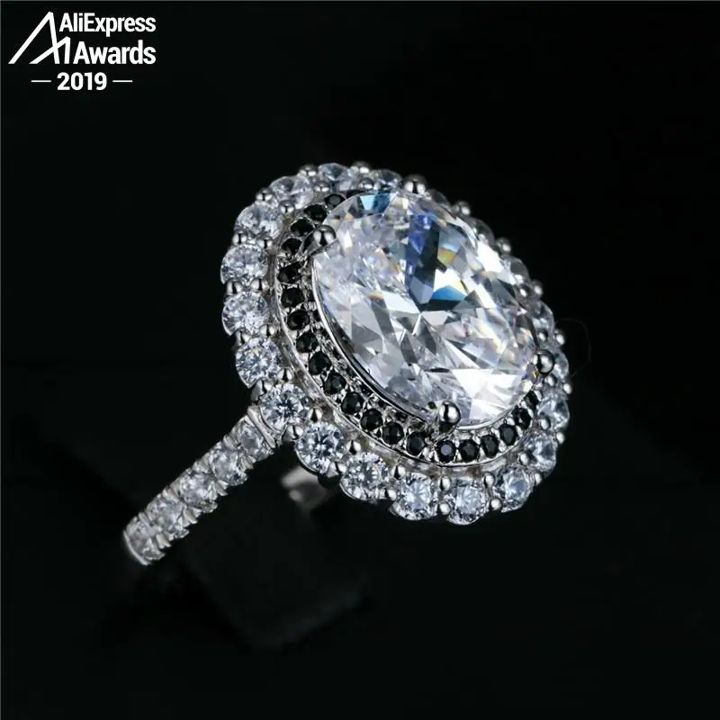 Oh My God So beautiful не поддельные круглые огранки S925 Серебряное кольцо SONA бриллиантовый