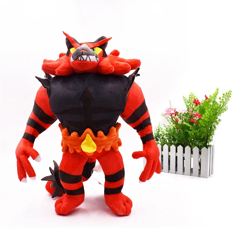 2 стиля куклы животных Litten Evolution Alola Incineroar Solgaleo Lunala SUN/MOON Мягкая Плюшевая Кукла