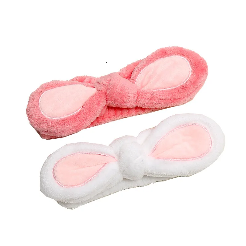 Новинка модный фланелевый мягкий бантик ободок с кроличьими ушами для женщин