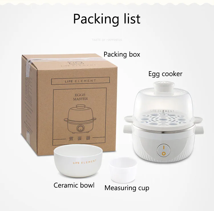 Multifunction Egg Cooker Mini Breakfast Egg Machine Automatic Power Off Anti-dry Egg Boiler Cooker Steamer For Home Kitchen