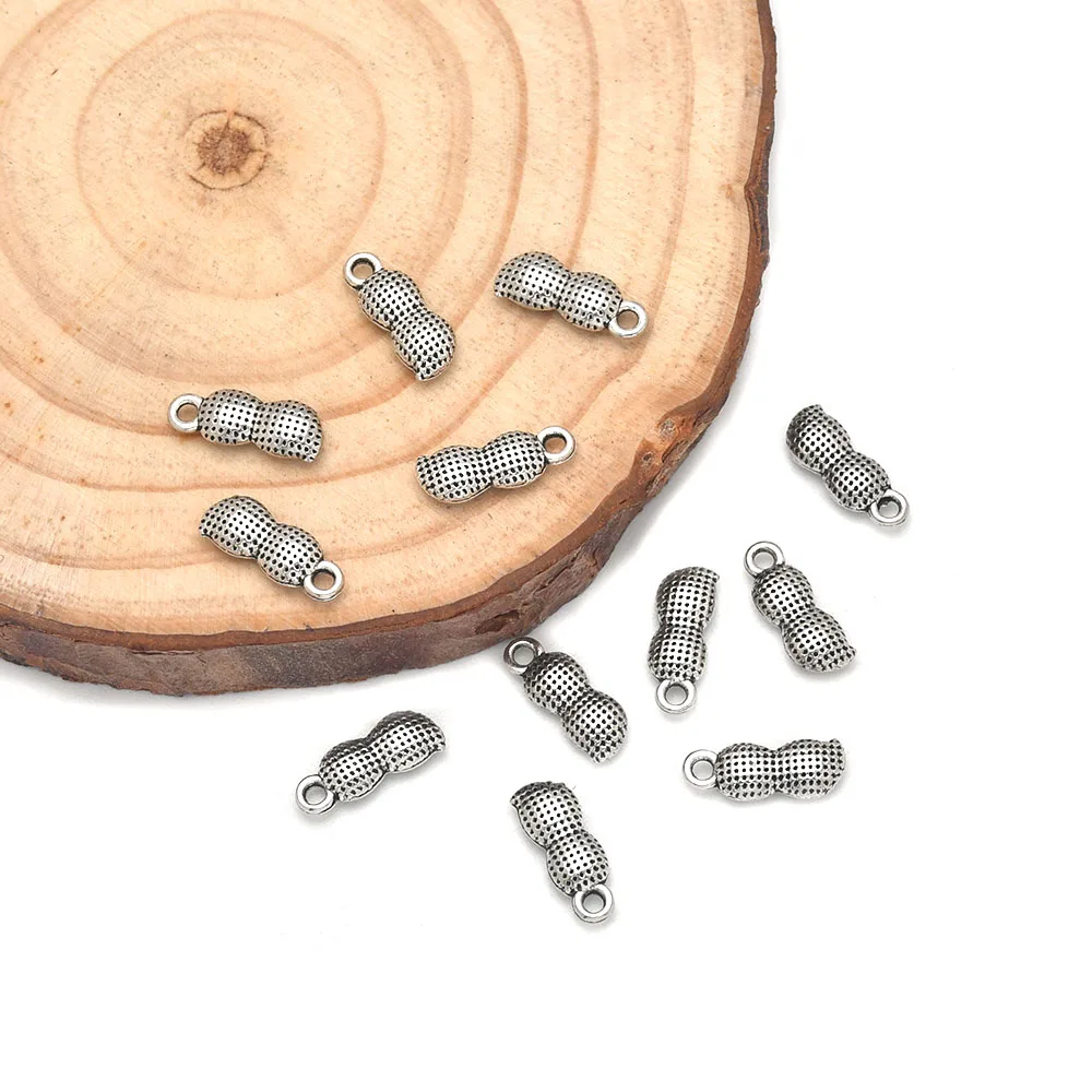 Подвеска из цинкового сплава в виде арахиса 30 шт./лот|Ювелирная фурнитура и