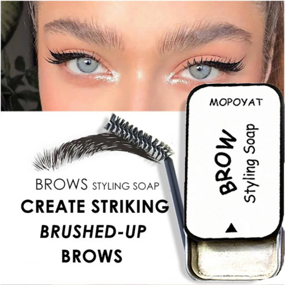 3d-бальзам для макияжа перьев стойкий водостойкий гель бровей восковое мыло