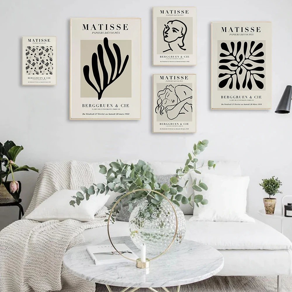 Абстрактный геометрический постер Matisse с изображением женщины Картина на холсте