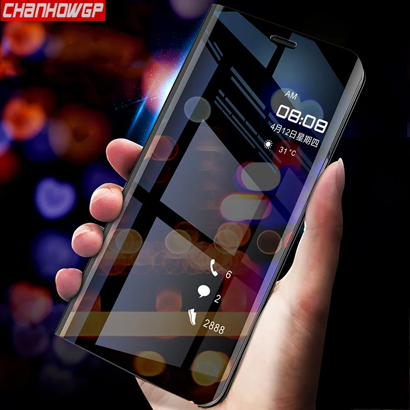 Умный зеркальный чехол для Huawei Mate10 Mate9 Pro P9 P10 Plus P20 с функцией ответа на звонок MATE 8 9