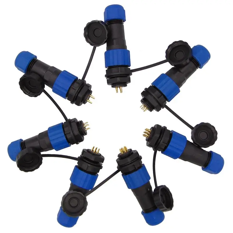 Водонепроницаемый разъем SP1610 IP68 кабельный штекер и гнездо SP16 2 контактный 3 4 5 6 7 9