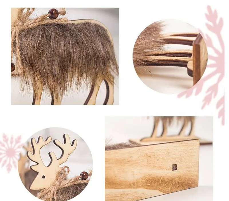 Новый год 2020 деревянные украшения сделай сам в виде лося Рождественское