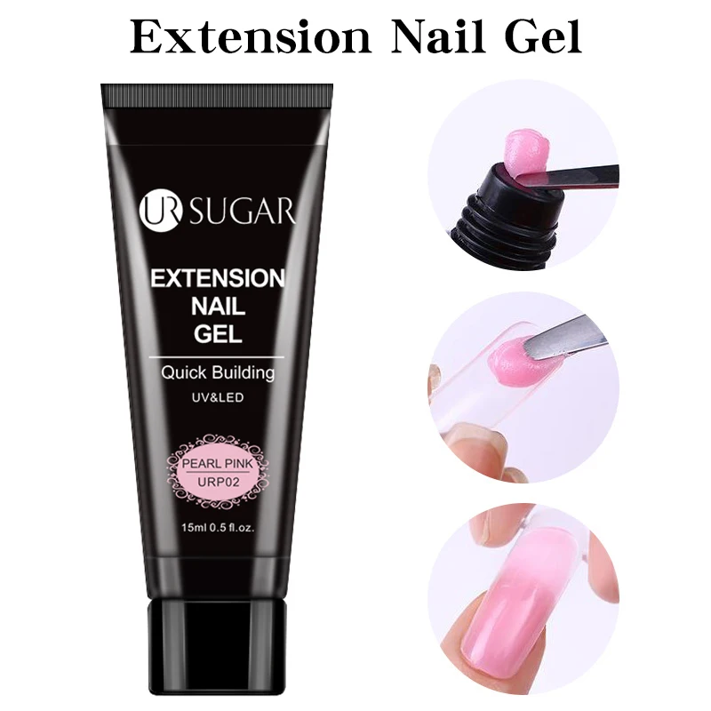 

UR SUGAR Acrylic Gel Extension Nail Gel Kit Glitter Gel Nail Building Jelly UV LED Gel Polish Enhancement Manicure Set VIP link