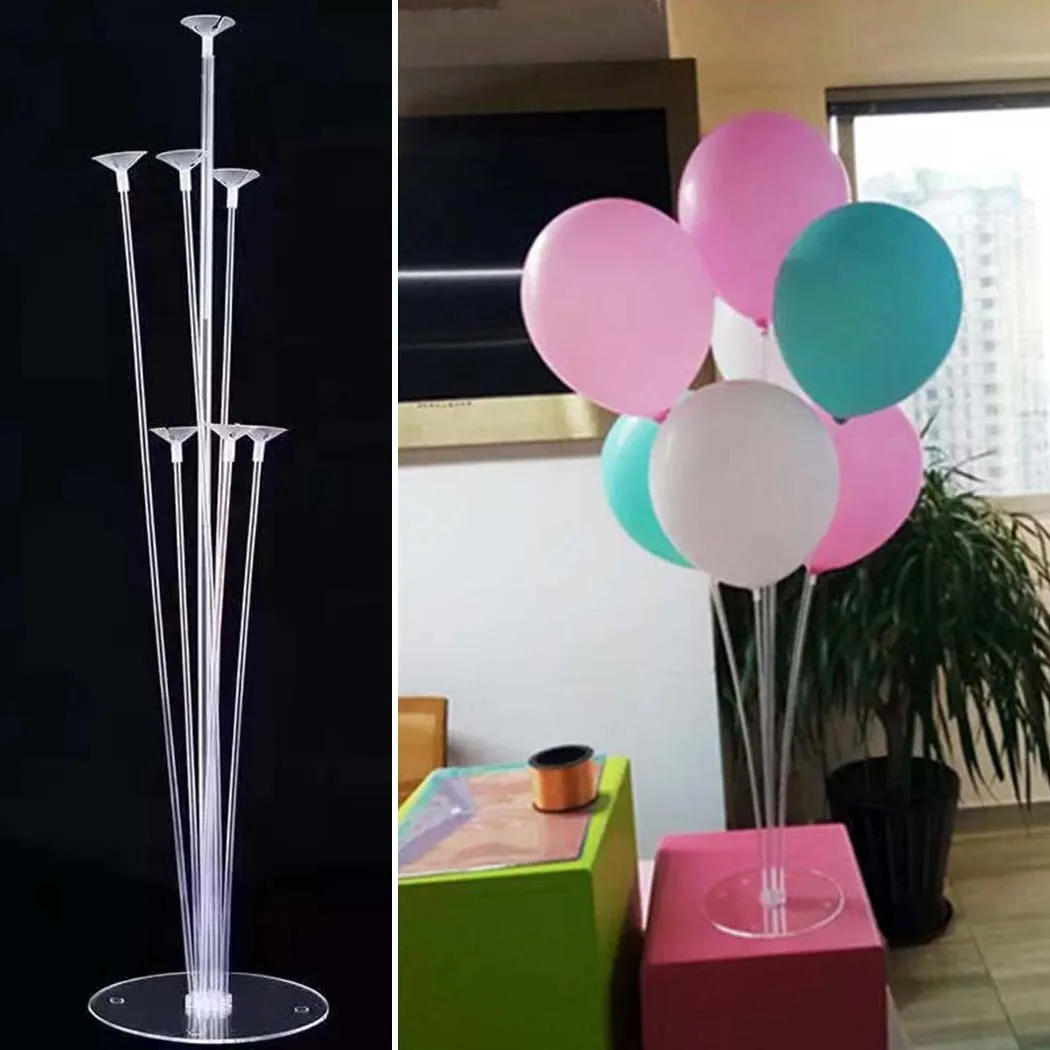 

1 Pcs Balloon Frame Confetti Balloon Happy Birthday Kids Wedding Party Decoration Stand Balloon Holder Column Balloon Trays