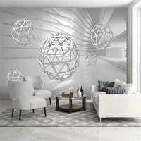 milofi custom large wallpaper mural abstract space three dimensional sphere 3d background wall