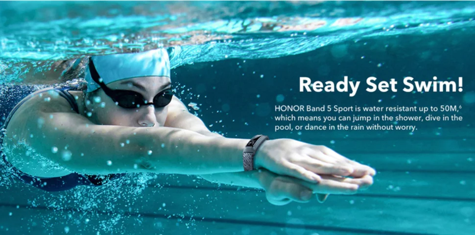 Оригинальный баскетбольный смарт-браслет Huawei Honor Band 5 водонепроницаемый для бега
