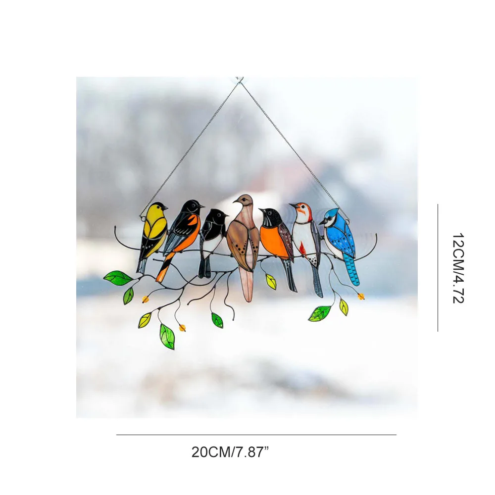 

Colorful Birds Window Stickers For Doors Kids Books Rooms Boys Girls Children Bedroom Home Decoration Gift