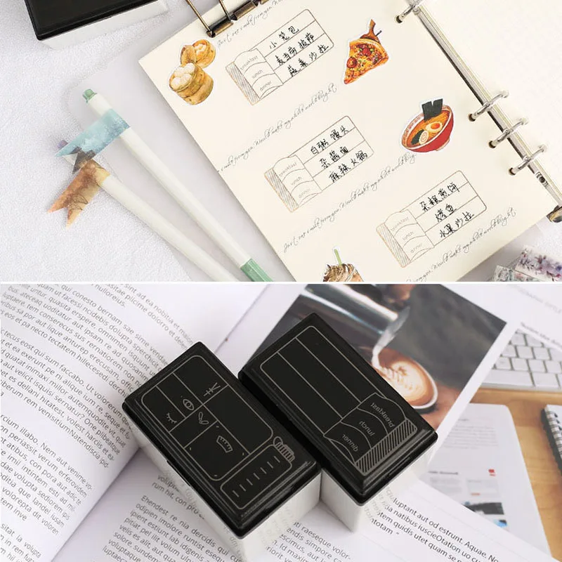 Photosensitive Seal Convenient Lovely Personalized Card Stationery DIY Hand Account Scrapbooking Record Life Self Inking Stamp | Дом и сад