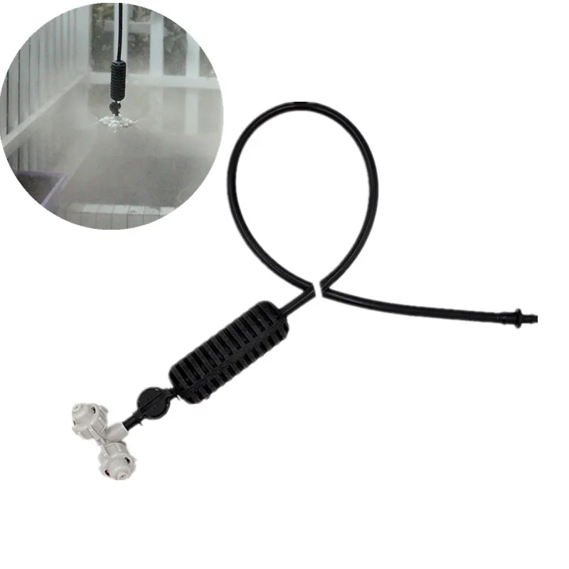 

10pcs Fogger Cross Misting Sprinkler Hanging Assembly Humidification Hanging Sprinkler For Greenhouse Drip Irrigation Fittings