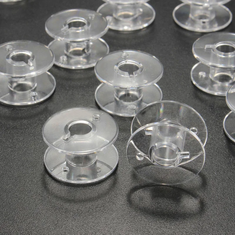 Новая прозрачная коробка для бобин контейнер с 25 бобины швейной машины случае