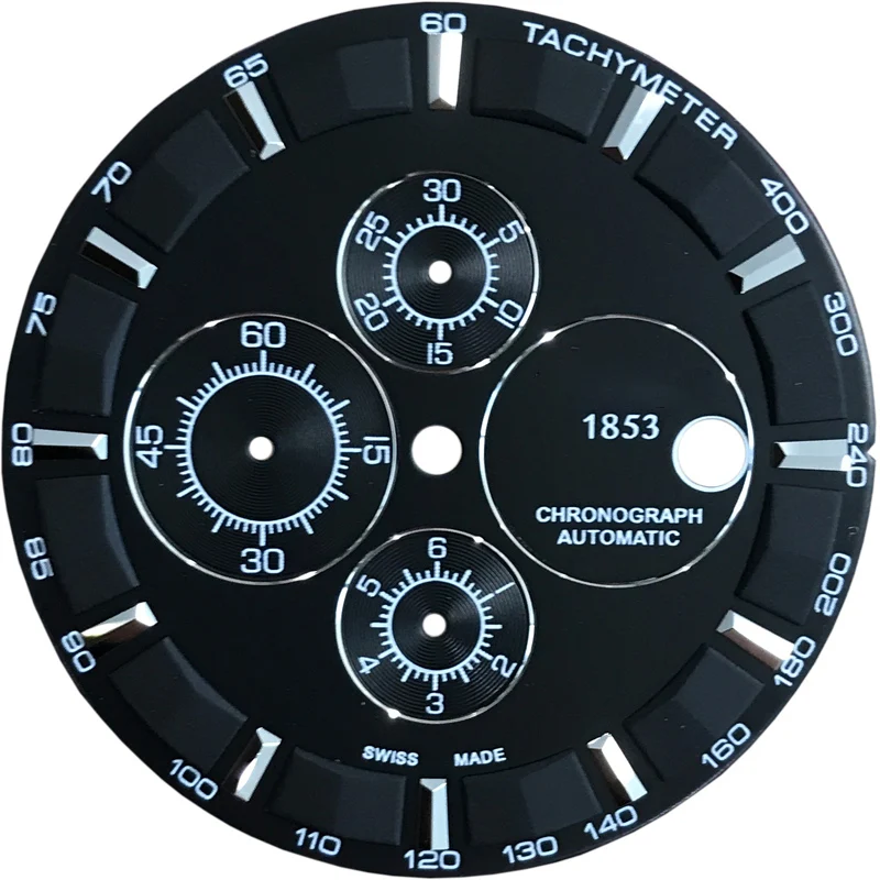 Black dial 36,4 мм Циферблат подходит для мужских механических часов T035627A T035 текстовые часы аксессуары Подходит для T035627 запасные части - Цвет: Black dial