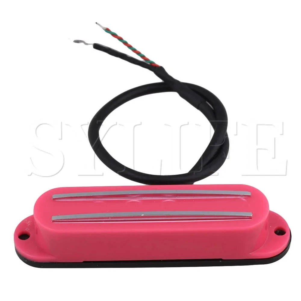 

Ukulele Electric Guitar Dual Rail Magnetic Humbucker Pickup 4 Wire Pink