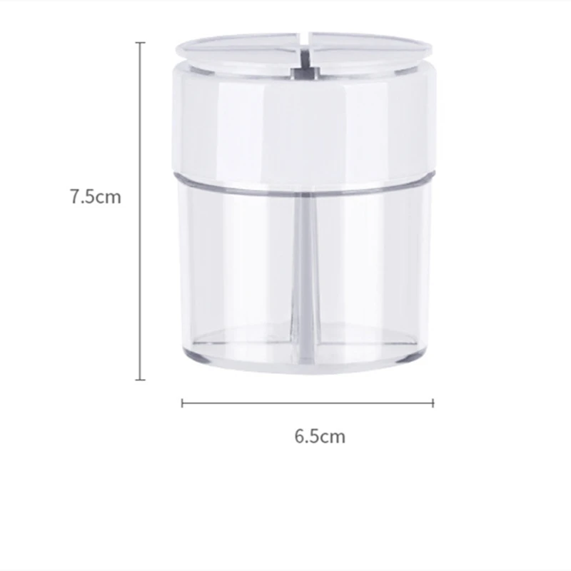 

Four Grid Seasoning Jars Plastic Storage Container Pepper Bottles Salt Shakers Holder Kitchen Organizer And Storage Container