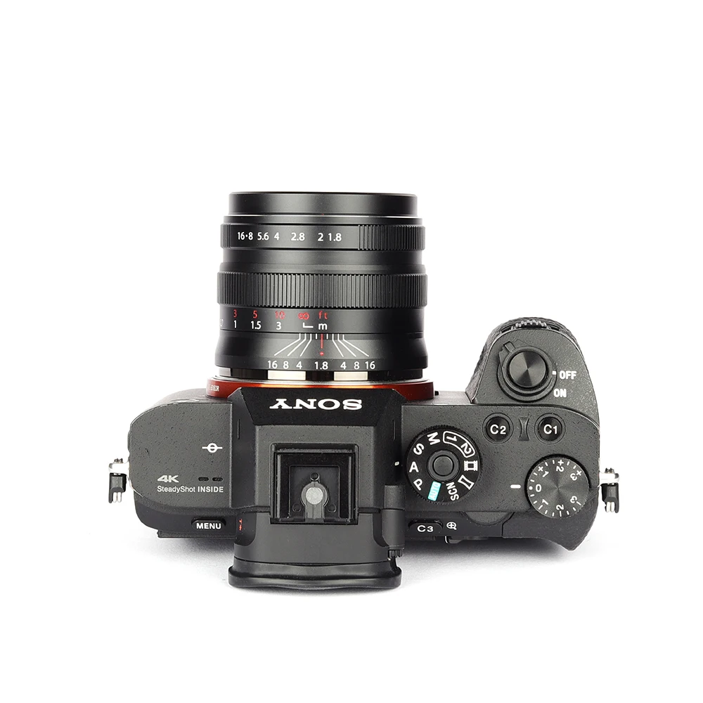Brightin star 55 мм F1.8 Полнокадровый объектив для камеры с фиксированным ручным фокусом