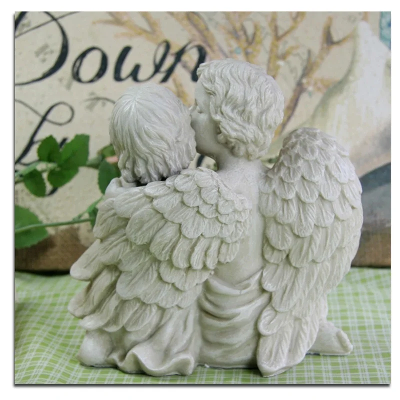 Новинка силиконовая форма LXYY для целующихся пар ангелов глины свечи пластырь